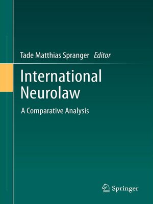 cover image of International Neurolaw